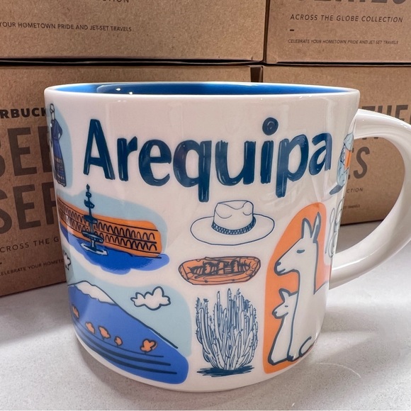 4 x Starbucks 'Been There Series' Mugs LIMA AREQUIPA CUSCO PERU. With tags. - Picture 8 of 14